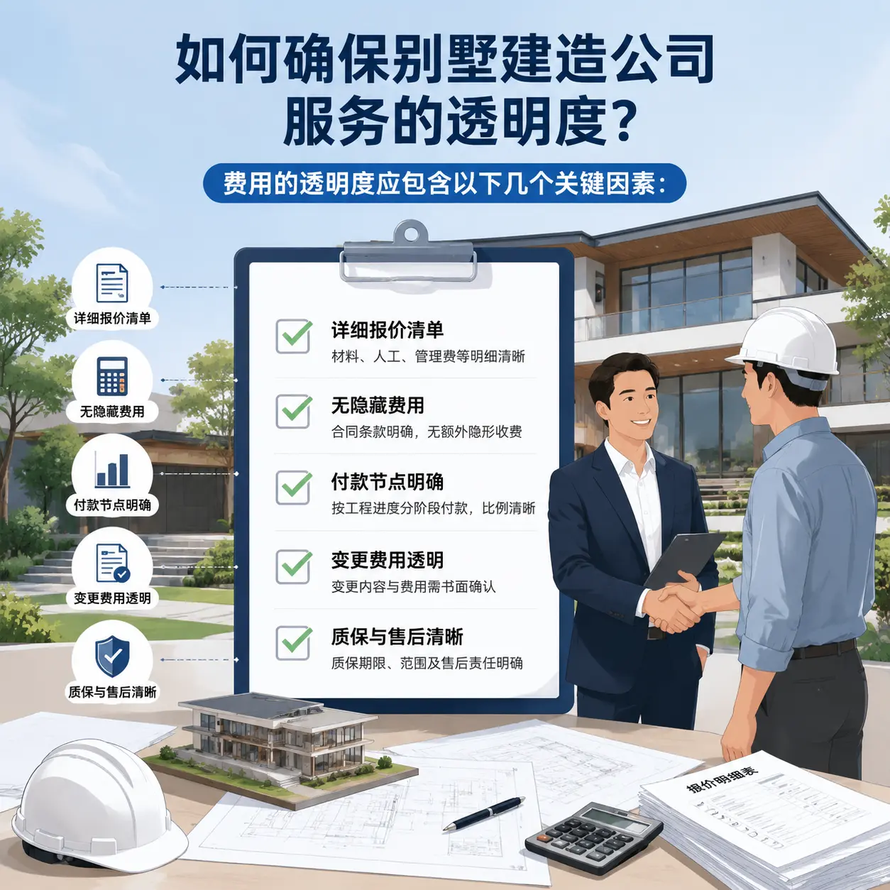 在 贵定 如何确保别墅建造公司服务的透明度？
