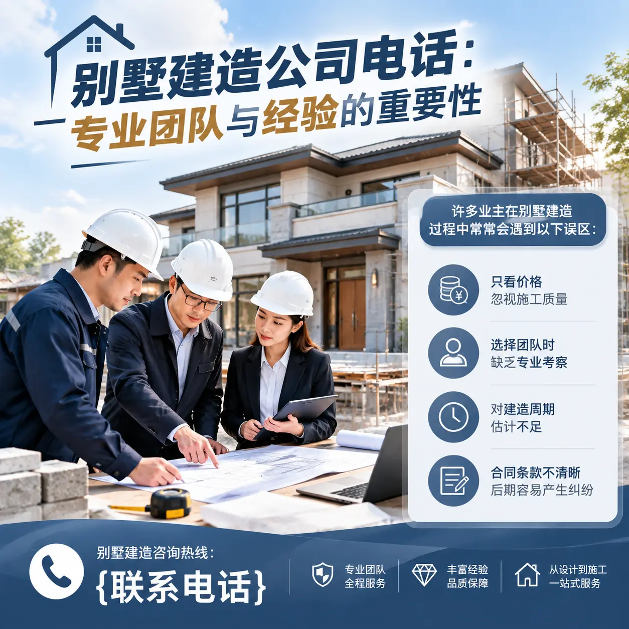 贵定别墅建造公司电话:专业团队与经验的重要性