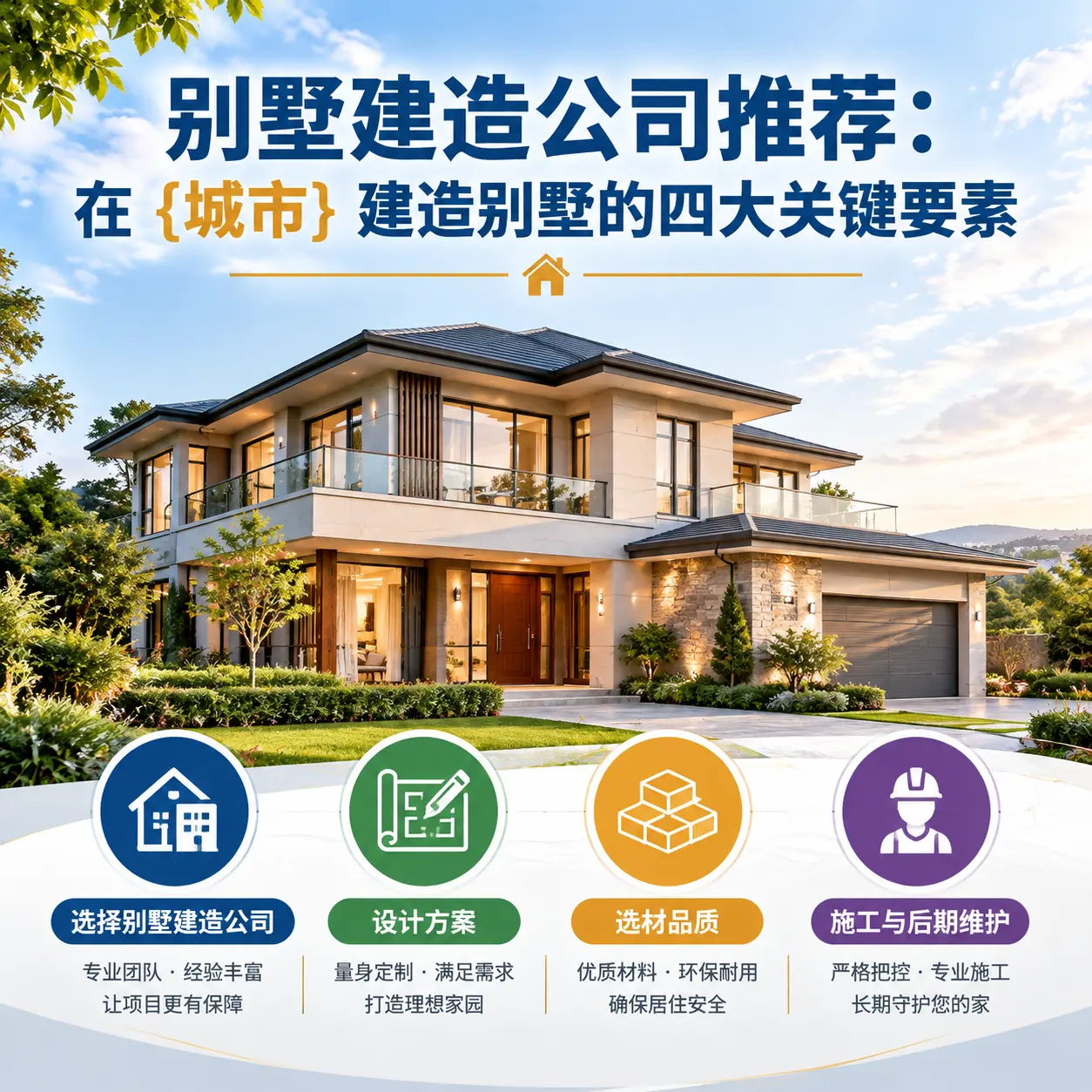 别墅建造公司推荐:在 贵定 建造别墅的四大关键要素