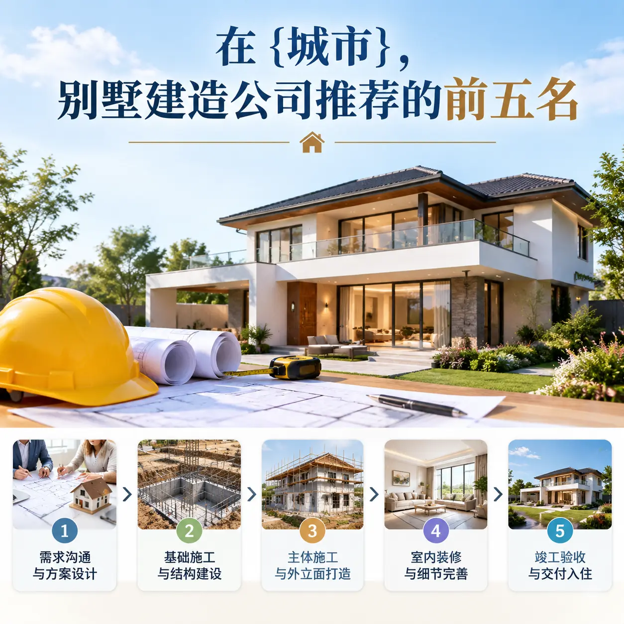 在 贵定，别墅建造公司推荐的前五名