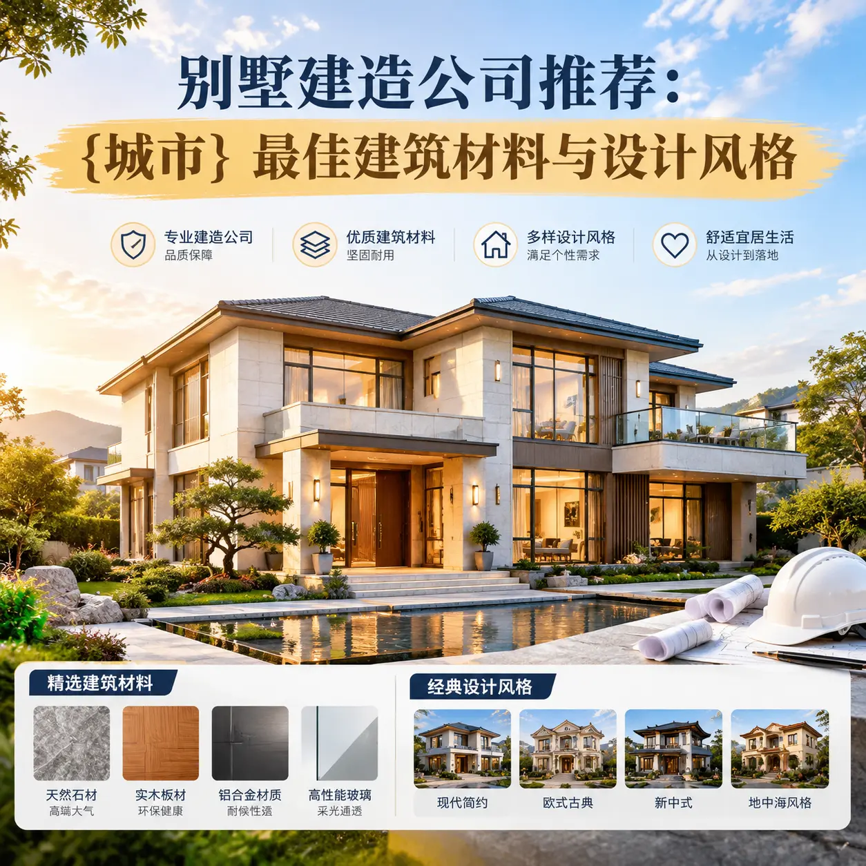 别墅建造公司推荐: 贵定 最佳建筑材料与设计风格