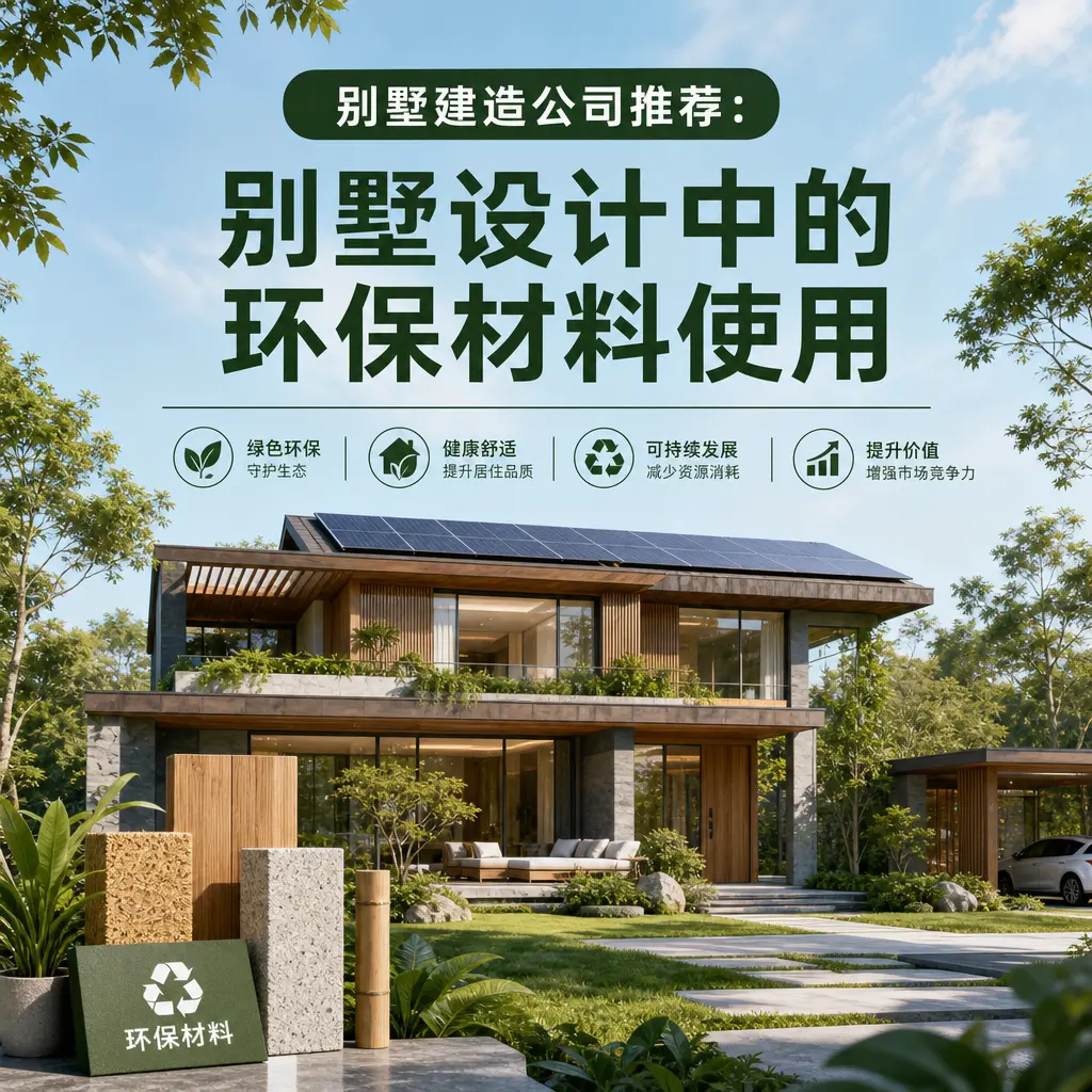 别墅建造公司推荐： 贵定 别墅设计中的环保材料使用