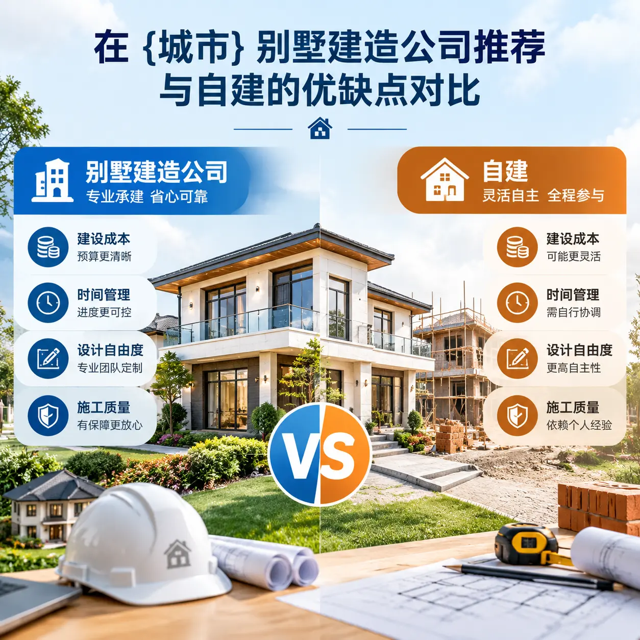 在 贵定 别墅建造公司推荐与自建的优缺点对比